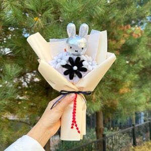 실버 미피 키링인형 꽃다발 재롱잔치 대학졸업 생일, 영원크래프트