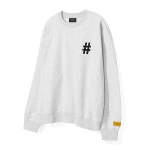 빈트릴 에센셜 해시태그 로고 맨투맨 BA251RM003IG