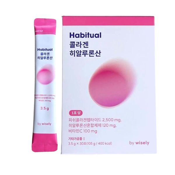 <b>해비추얼</b> <b>와이즐리</b> 저분자 <b>피쉬콜라겐</b> 히알루론산 30포 505153  1개