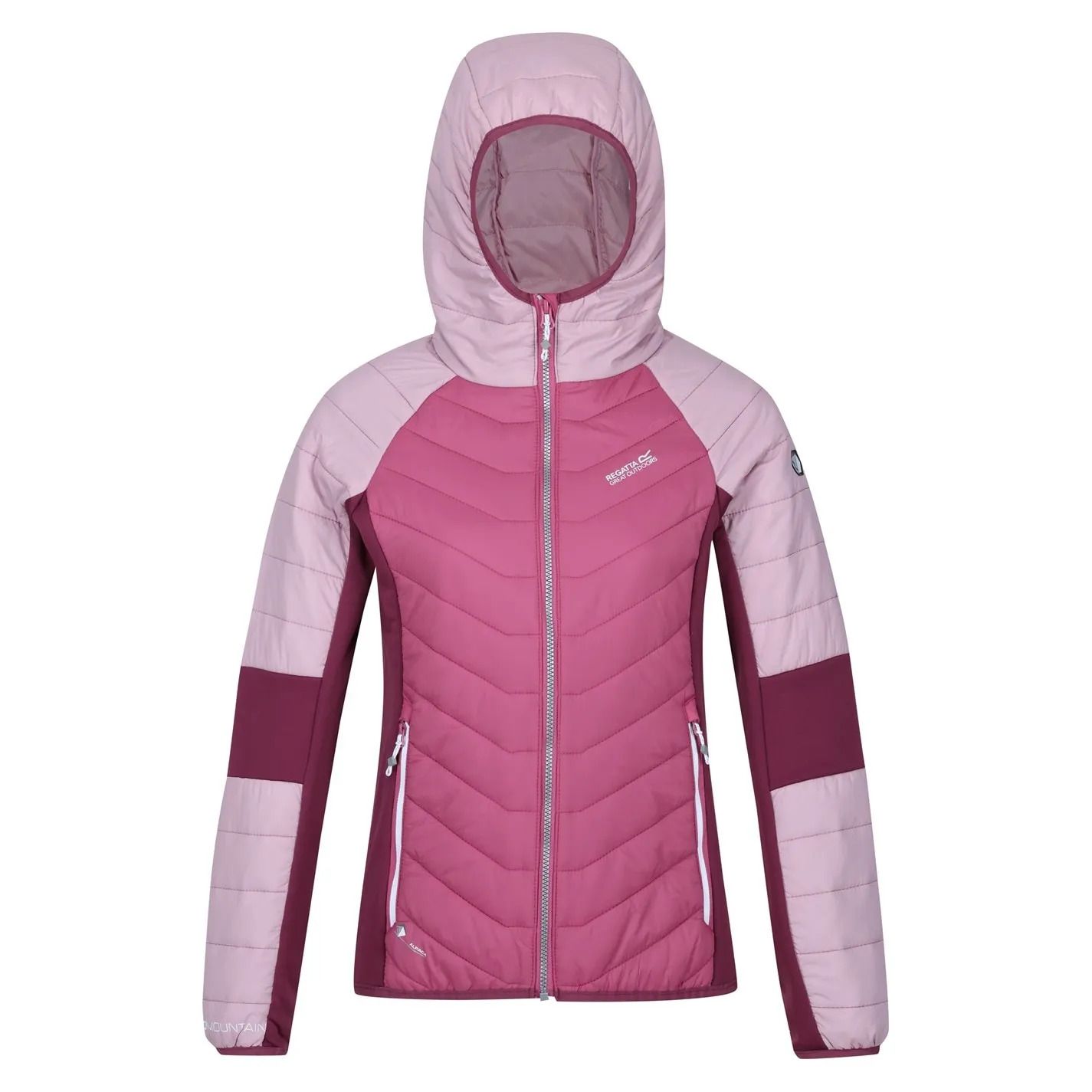 ๋ ๊ฐํ ๊ฒฝ๋ ํ๋ ์ปฌ๋ฌ ๋ธ๋ก ํจ๋๋ ์์ผ ํผํ Trutton Lightweight Hooded Color Block Padded Jacket in Purple F 148443390