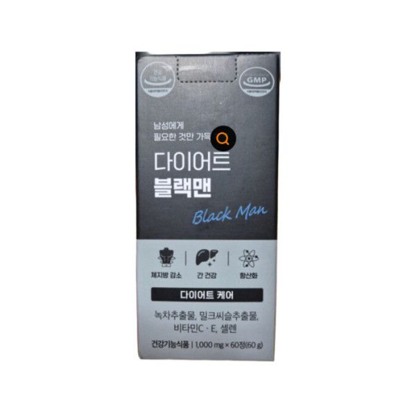 GRN 다이어트 블랙맨 검정이 60정 1개 512923