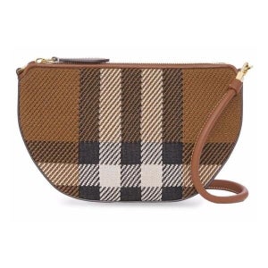 버버리 [버버리] 24SS 올림피아 체크 숄더백 버치브라운 8049301