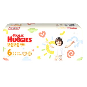 하기스 보송보송 팬티형 기저귀 6단계 공용 40매 X 8팩 / 국내생산