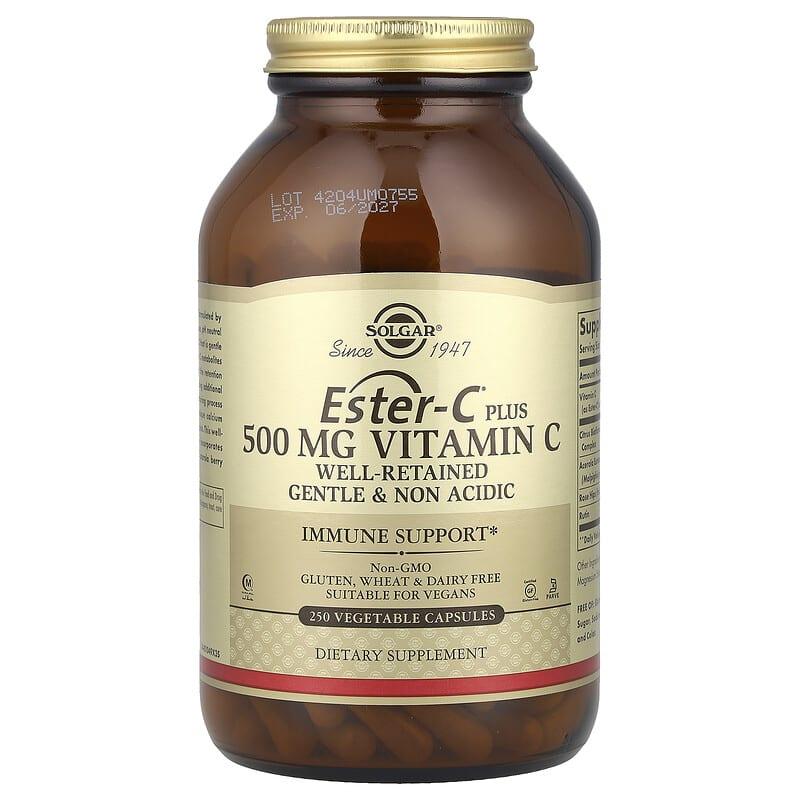 <b>해외</b>배송 Solgar 솔가 <b>에스터</b><b>C 플러스</b> <b>비타민C</b> <b>500mg</b> 250정