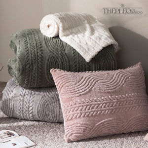 [더플레오] 단잠 니트극세사 베딩세트+멀티담요/Q TV상품