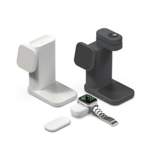 [리큐엠] [국내생산] 3in1 맥세이프 오브제 고속 무선 충전기 아이폰 애플워치 에어팟 호환 애플워치전용