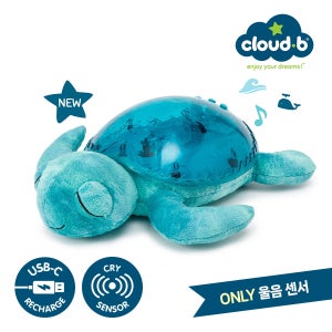 클라우드비 [클라우드비] 수유등 수면유도 애착인형 물결 멜로디 거북이 아쿠아 (충전식)