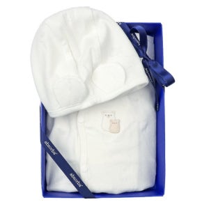 [압소바](압소바출산,태교,신생아용품세트)베어디모달배냇슈트+신생모2종세트(A2C-10105SET)_A1A-10106/31503SET [갤러리아 한화갤러리아㈜ 센터시티]