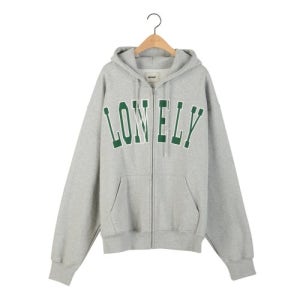 [노앙] LONELY/LOVELY FLUFF HOODIE ZIP-UP GRAY 0NHN3PV00406