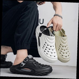 남녀공용 클로그 구멍 통풍 슬리퍼 미끄럼방지 방수 실내외 욕실 캠핑 여름 신발