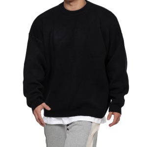 아던트, 데일리 오버핏 니트 맨투맨(블랙)사전 주문 할인12월 01일 발송예정