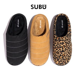 수부 빔즈 콜라보 겨울 페이크 누벅 패딩 슬리퍼 남녀공용 PW8012