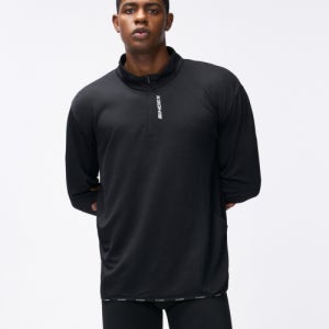 [에이치덱스] 어시스트 와플 퍼포먼스 하프 집업 (Black) H253MRSTL200BK