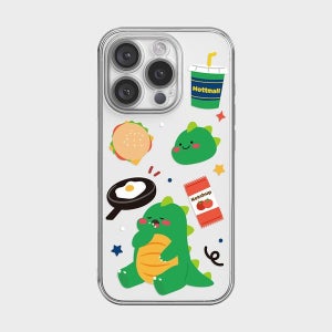 [핫티몰] [젤리] 데일리 루틴 마로 투명 아이폰 갤럭시 핸드폰 케이스 17 16 15 14 13 12 X XS XR 미니 프로 맥스 S23 S24 S25 울_C1036 [갤럭시]