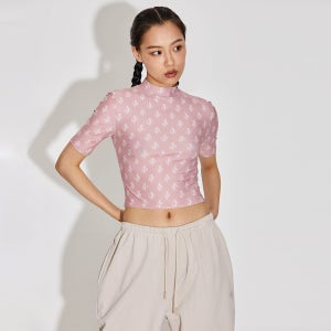 [탑걸] TG PRINTED MOCK S/S TOP_T216TP139