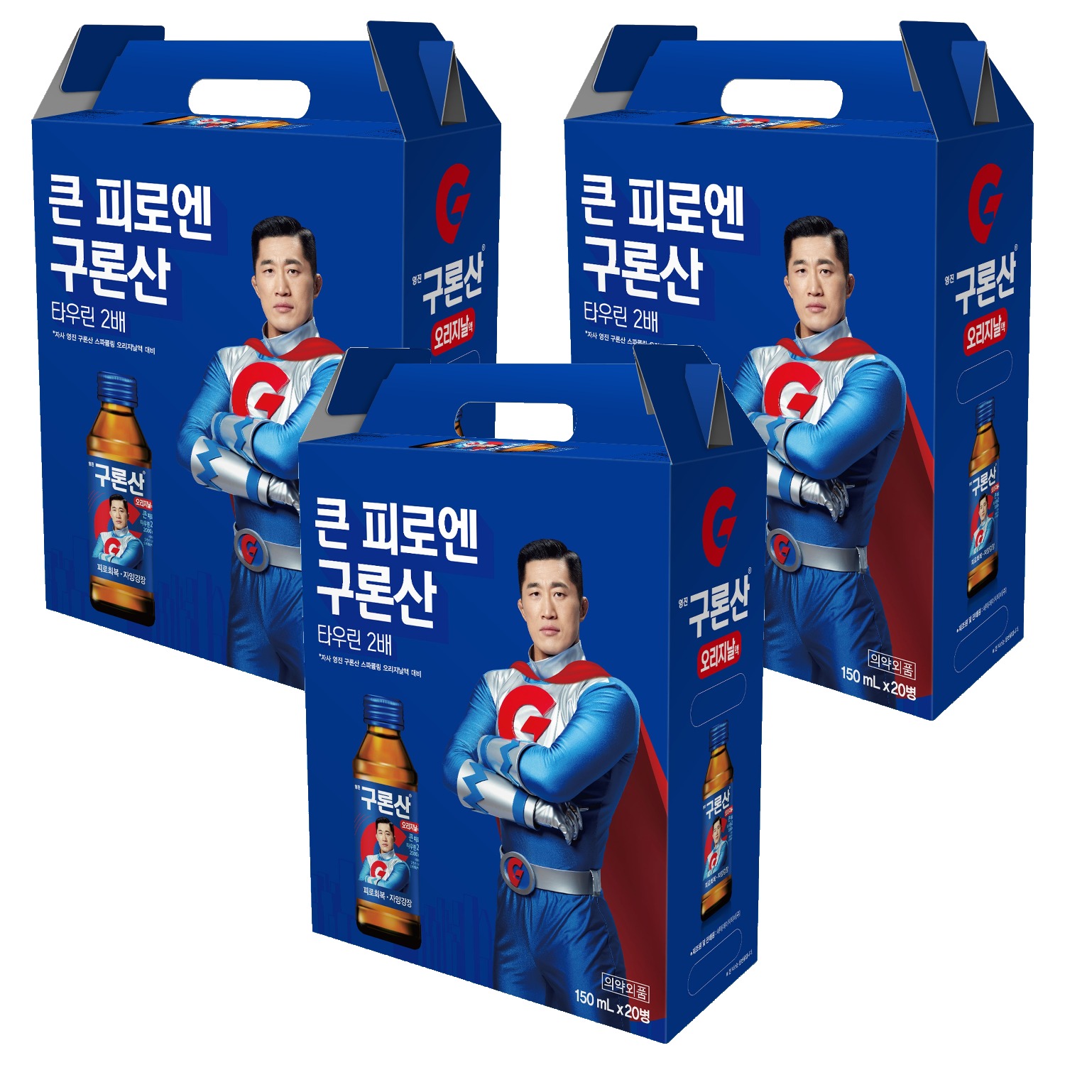 해태htb 영진 구론산 오리지날 150ml 60개입 <b>자양강장제</b> 에너지드링크 비타민 음료