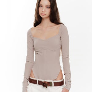[2000아카이브스] EL CORSET TOP (MOCHA) 2A25D7TS01MC