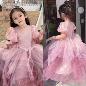삐삐네옷가게 [보리보리]삐삐네옷가게 여아 키즈 핑크 프린세스 드레스