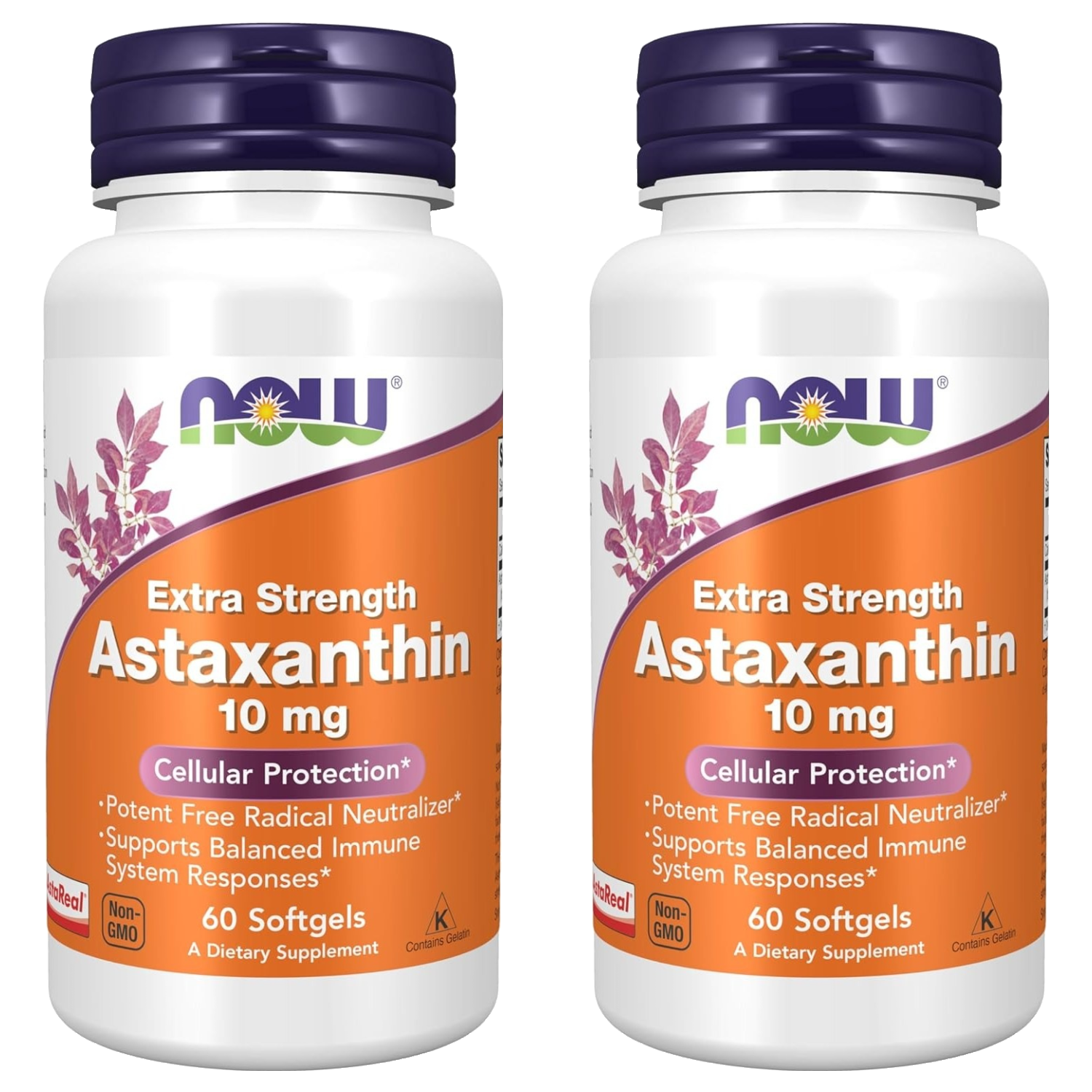 나우푸드 <b>아스타잔틴 10mg</b> 소프트젤  60정  2개