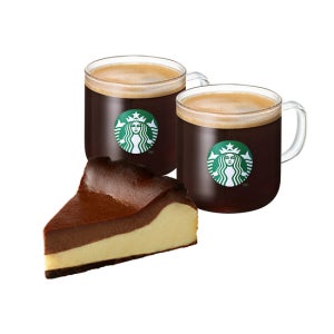 스타벅스 [소중한 당신께] 카페 아메리카노 T 2잔+바스크 초코 치즈 케이크
