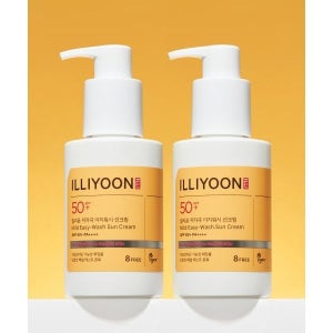 매장정품 ILLIYOON 저자극 이지워시 선크림 150ml 2입