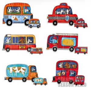 MIDEER 처음해보는 교통퍼즐놀이 아기자동차퍼즐 자동차퍼즐 어린이자동차퍼즐