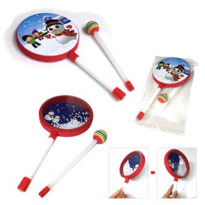 [눈사람드럼(구슬)] 리듬악기/유아악기/장난감 기념품 판촉물 맞춤제작