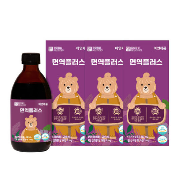 장인정신 <b>에브리데이 엘더베리</b> <b>어린이</b> 아연 면역플러스 3병