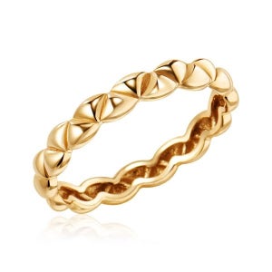 모룬 [모룬] 18K 골드 트라이 위브 올밴드 반지 S MOR42232