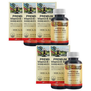 오리진 항산화에좋은 영양제 비타민e 400iu 5통 프리미엄 고함량 바이타민 e b6 b12