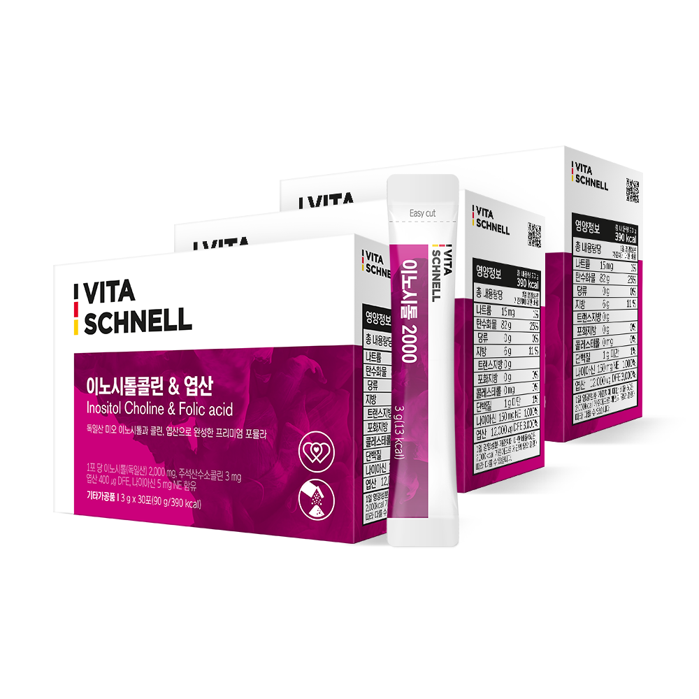 뉴트리원 비타슈넬 미오 <b>이노시톨 2000</b> 3g 30포 x3박스 GW716669