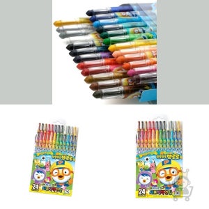 마켓보스 24색 샤프식 색연필 미술세트 신학기 미술도구