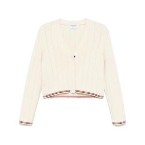 [명품]  메리노 울 브이넥 가디건 아이보리 FKC663A Y1024 100