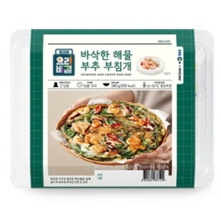 바삭한 해물 부추 부침개 제품 이미지