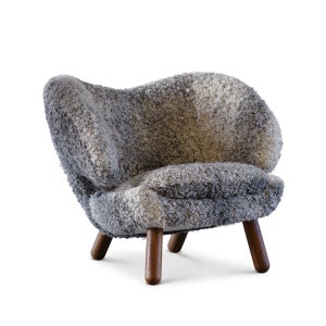 (정품) HOUSE OF FINN JUHL 하우스 오브 핀율 펠리칸 체어 / FJ 4000 / 월넛 프레임 & 쉽스킨 고틀란드