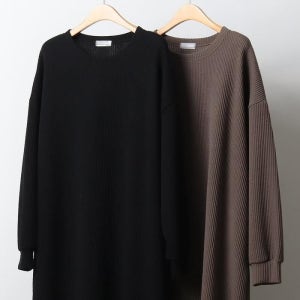 웃음 패치 트임 원피스 211J467S 빅사이즈 여성 511