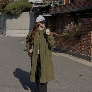 듀이엔 퍼 야상 롱 점퍼