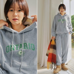 [SET]온타 기모 양털후드 조거 트레이닝세트