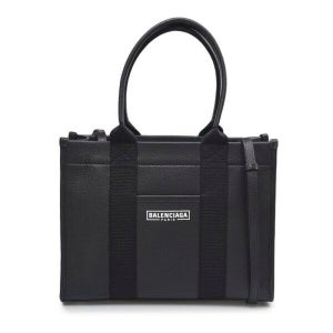 발렌시아가 [발렌시아가] [중고명품] 블랙 레더 하드웨어 스몰 토트백