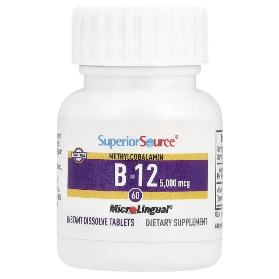 <b>슈페리어소스 비타민</b>B12 메틸코발라민 5000mcg 60정