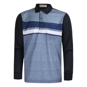 배색 스트라이프 카라 티셔츠 NA-KAA-32