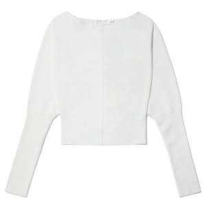 아야 뮤즈 오프 화이트 오프숄더 심 롱슬리브 톱 AMFW2523