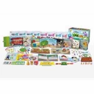 [웅진북센] 빅키즈 수학 세트 (그림책 12권   키즈자람 12권   키즈자람 놀이종이 3종   키즈자람 스티커 1종   지도