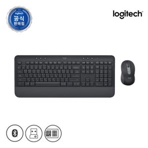 로지텍코리아 공식 시그니처 MK650 콤보 무선 키보드 마우스 세트 블랙