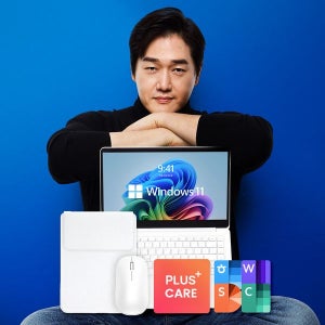 베이직스 베이직북14 사무용 가벼운 노트북 업무용 인강용 영상편집 윈도우11포함 가득패키지(한컴+AS 2년+파우치+무선 마우스)_00952