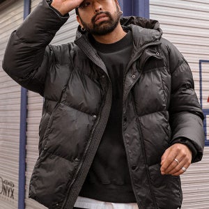 (XL-6XL)로르하트 후드웰론패딩[C-UBX 커플룩 발열안감 핸드워머 밑단스트링 빅사이]