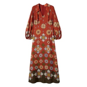 라더블제이 디바 퍼프 소매 미디 드레스 DRE0776VIS019NUC01OR04 TP442132361