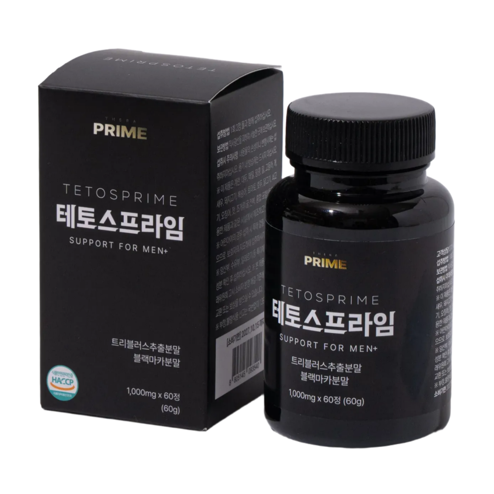 세라프라임 테토스프라임 남성 활력 영양제 트리뷸러스 블랙마카  1개  60정