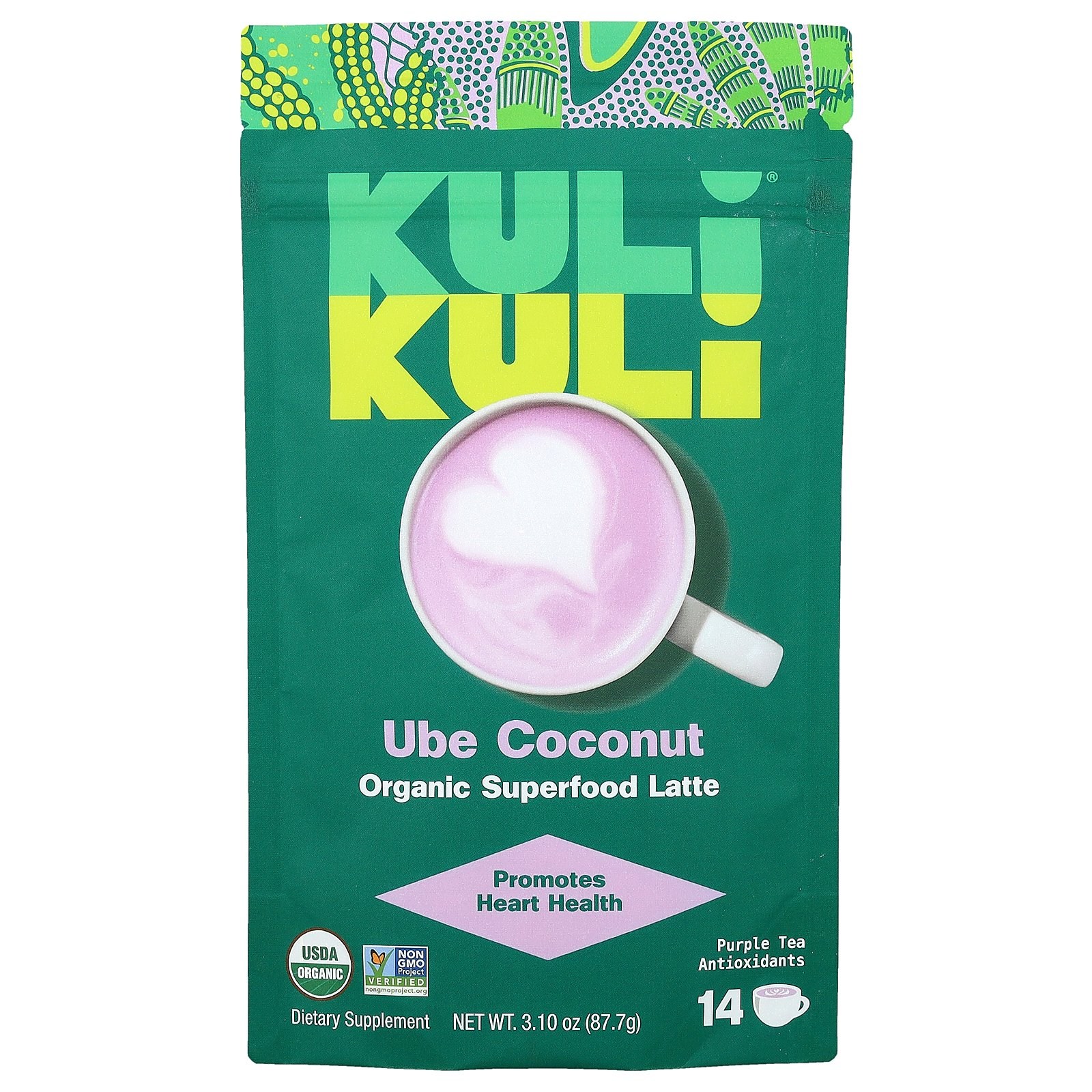<b>Kuli Kuli</b> Superfood Latte Ube Coconut 3.10 oz 87.7 g  87 g  1개