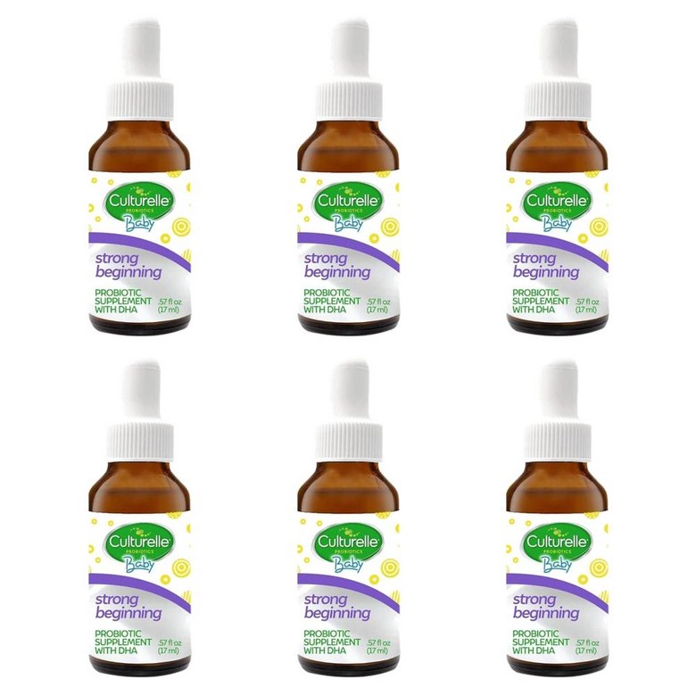컬처렐 <b>베이비 스트롱 비기닝</b> 프로바이오틱+DHA 드롭스 17ml  6개